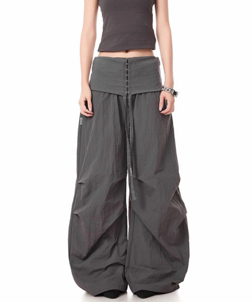 ラインストーンロゴワイドパンツ / 15719