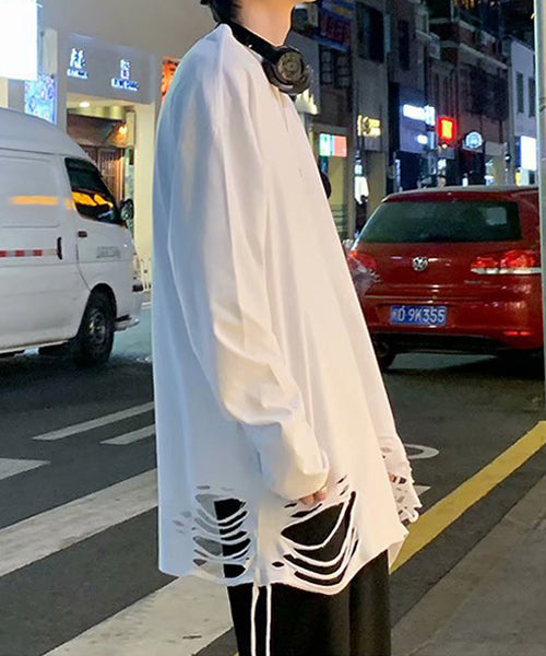 オーバーサイズダメージ加工ロンT / 15706