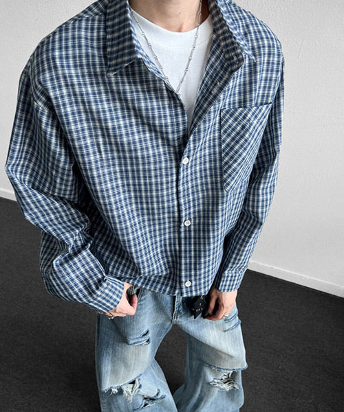 レトロチェック柄シャツ / 15711