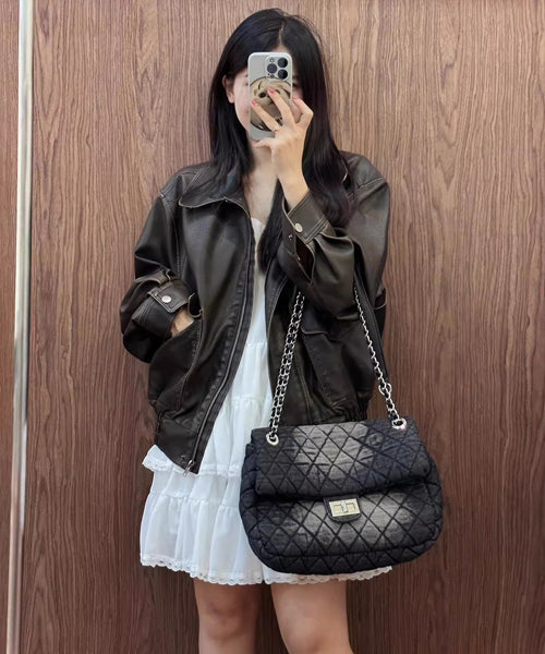 デニムキルティングチェーンショルダーバッグ / 15590