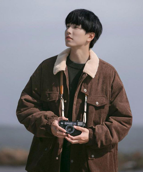 襟ボアコーデュロイブルゾン / 15409