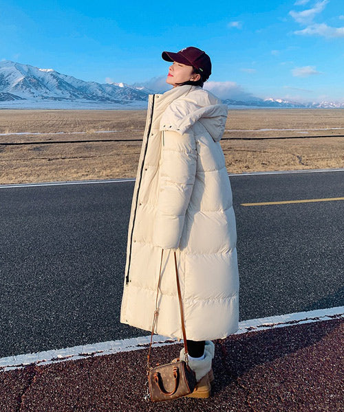フード付きロングダウンジャケット / 15520