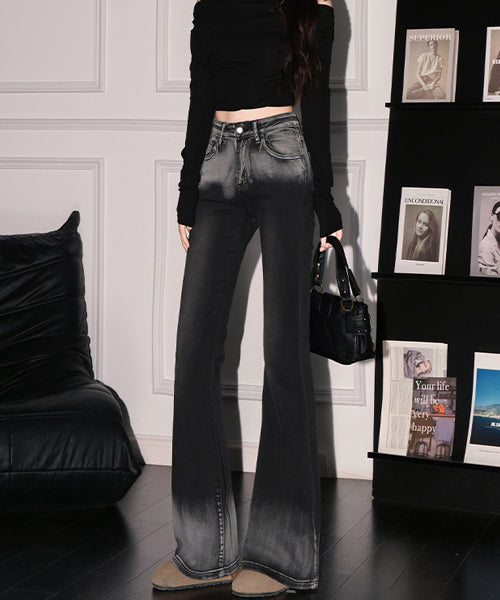 グラデーションフレアデニムパンツ / 15587