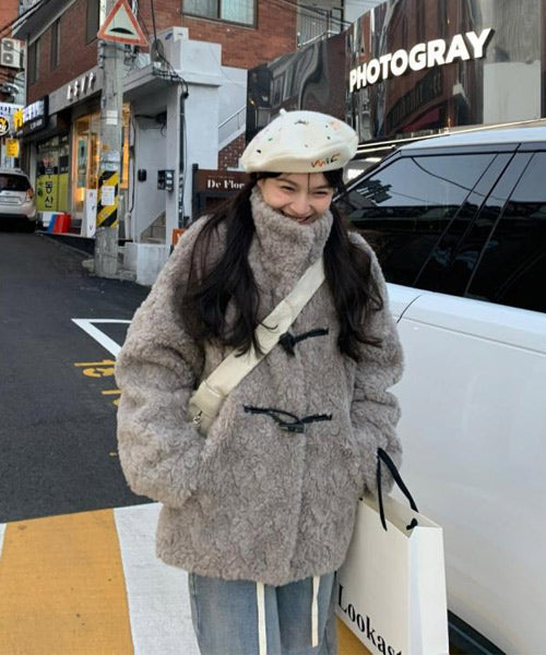 フェイクファーダッフルコート / 15410