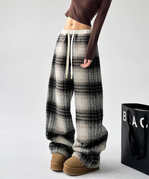 チェック柄イージーパンツ / 15424