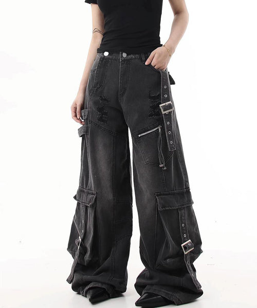 ワイドカーゴデニムパンツ / 15549