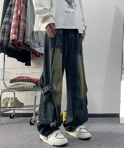 サイドベルトデニムパンツ / 15737