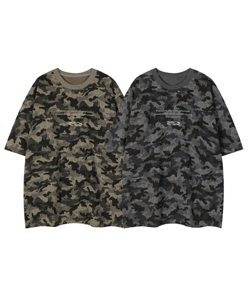 カモフラージュ柄Tシャツ / 15811