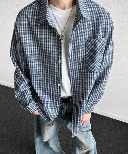 レトロチェック柄シャツ / 15711