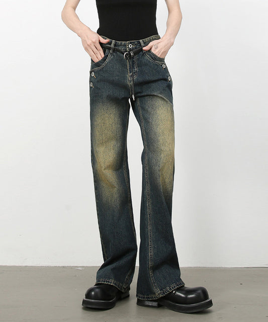 フレアデニムパンツ/14228