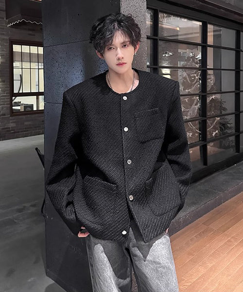 ツイードノーカラージャケット / 15550