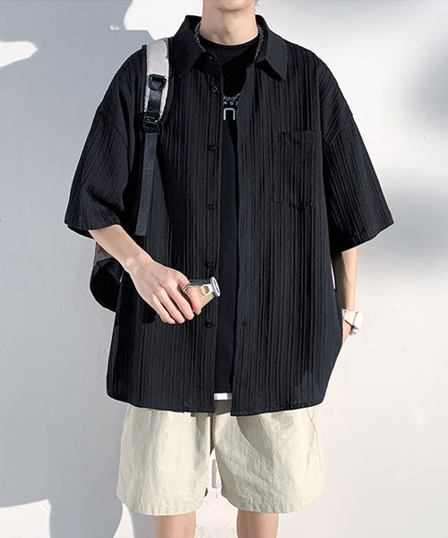 Russellino 半袖シャツ サイズ4 ストライプ オーバーサイズ ストライプ