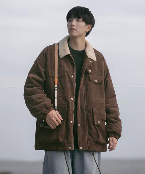襟ボアコーデュロイブルゾン / 15409
