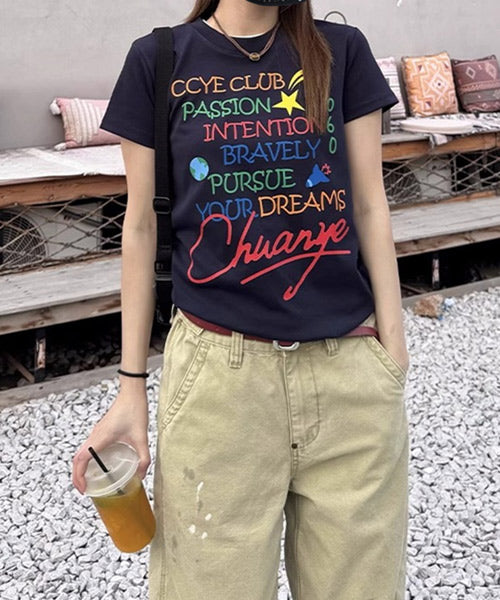 レタリングロゴTシャツ / 15805