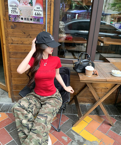 ラインストーンロゴTシャツ / 15710