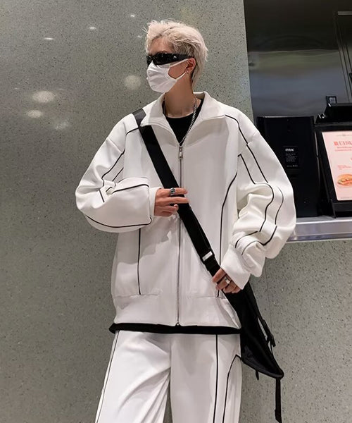 パイピングトラックジャケット＆パンツ セットアップ / 15546