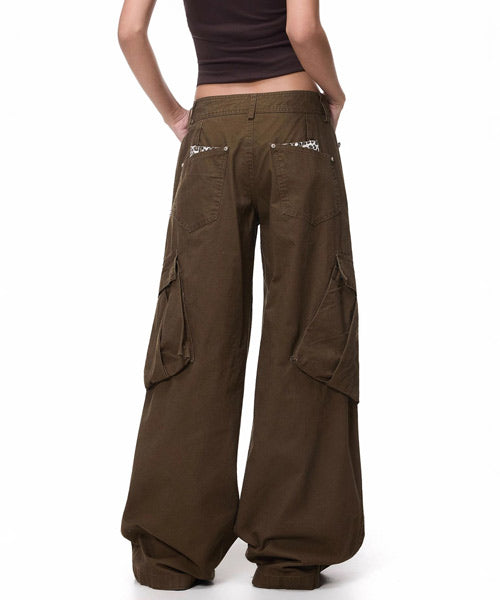 レオパード柄ポケットカーゴパンツ / 15565