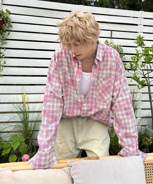ユーズドライクチェック柄シャツ / 15659