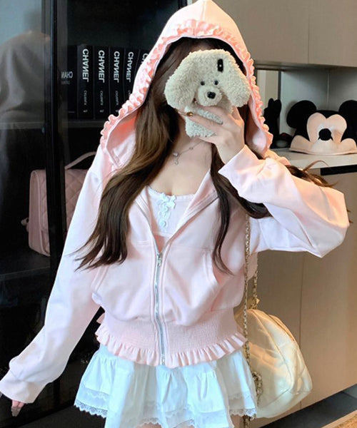 フリルジップパーカー / 15559