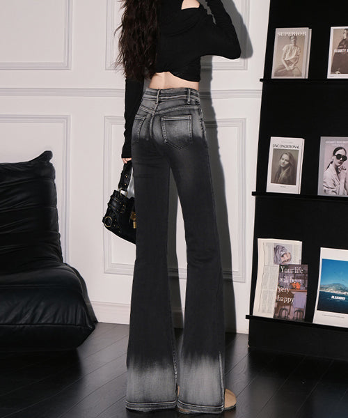 グラデーションフレアデニムパンツ / 15587