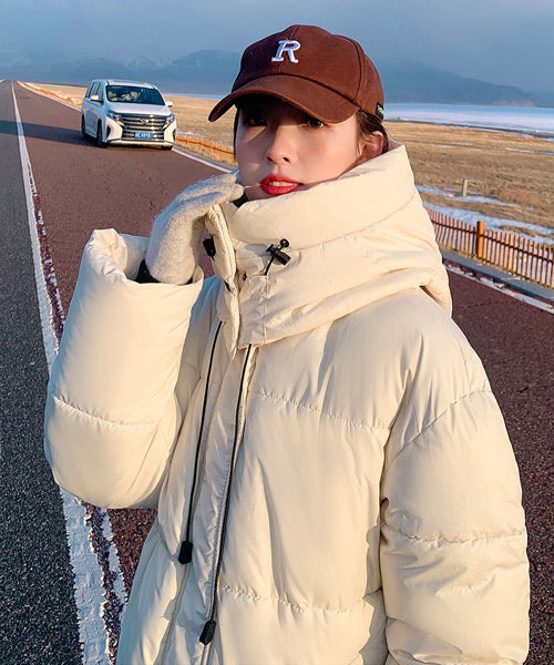 フード付きロングダウンジャケット / 15520