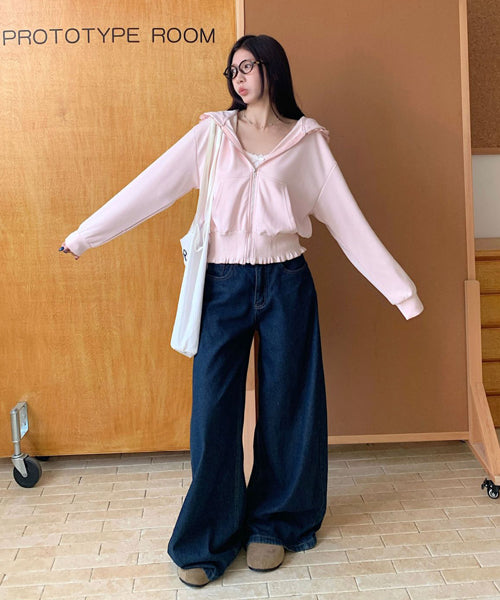 フリルジップパーカー / 15559