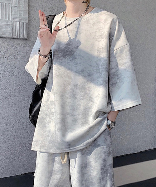 タイダイ柄半袖Tシャツ＆ショートパンツ セットアップ / 15709