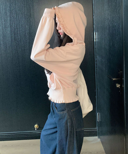 フリルジップパーカー / 15559