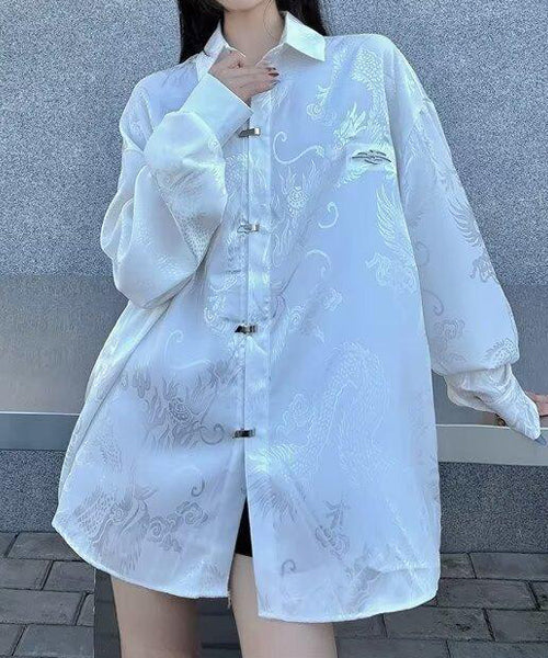 メタルバックル和柄シャツ / 16298