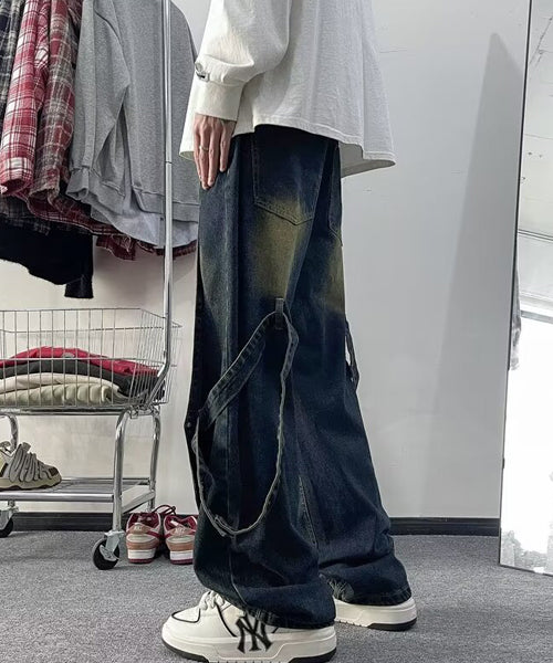 サイドベルトデニムパンツ / 15737