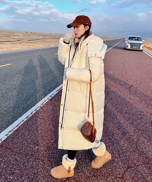 フード付きロングダウンジャケット / 15520