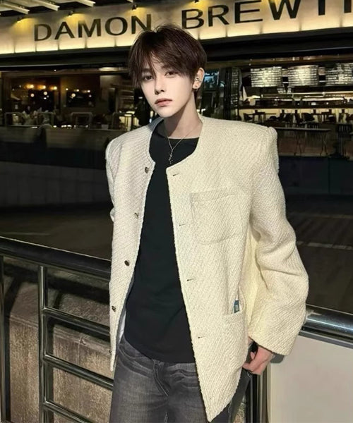 ツイードノーカラージャケット / 15550