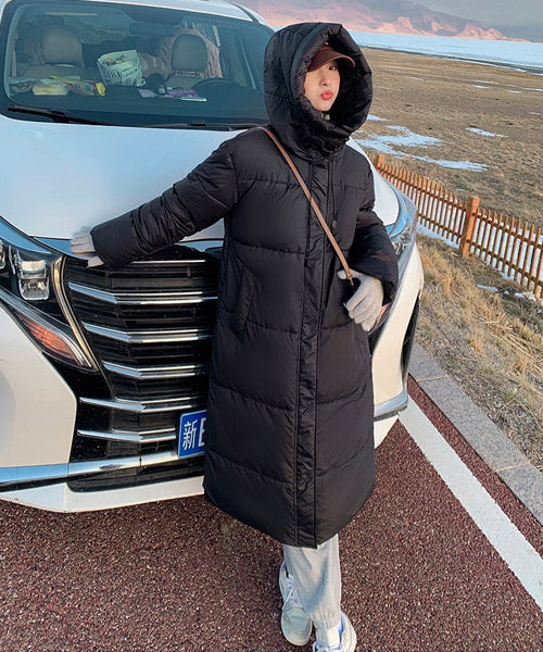 フード付きロングダウンジャケット / 15520