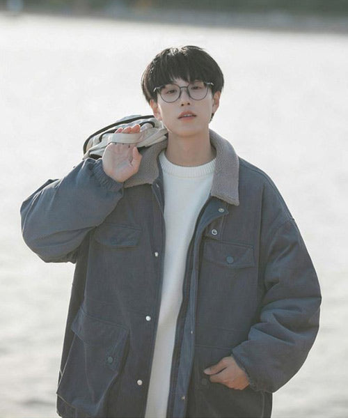 襟ボアコーデュロイブルゾン / 15409