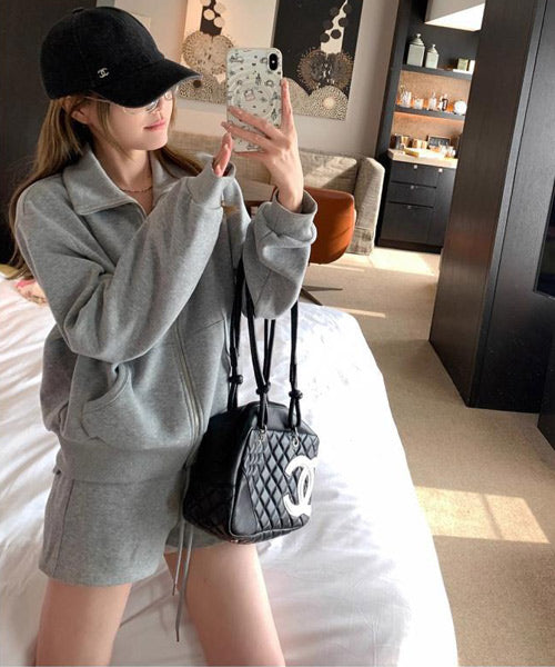 ジップアップスウェット＆ショートパンツ セットアップ / 15589