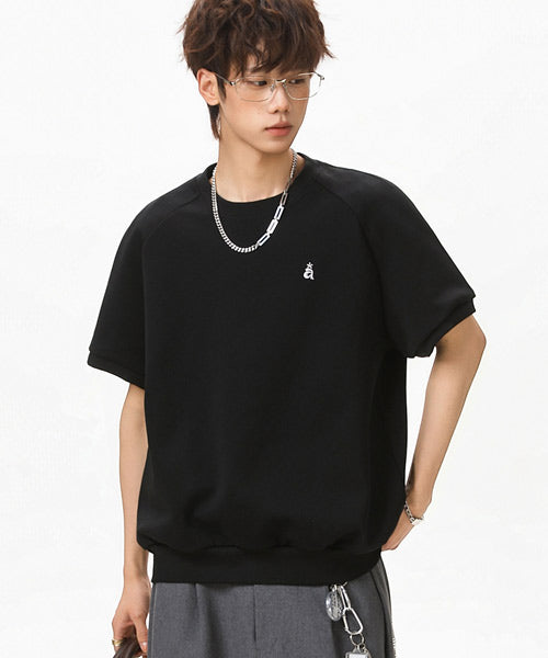 ワンポイント刺繍ラグランスリーブTシャツ / 15856