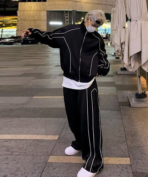パイピングトラックジャケット＆パンツ セットアップ / 15546