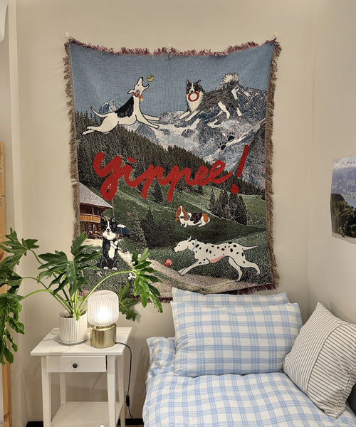 アニマル柄ラグ ブランケット / 15740