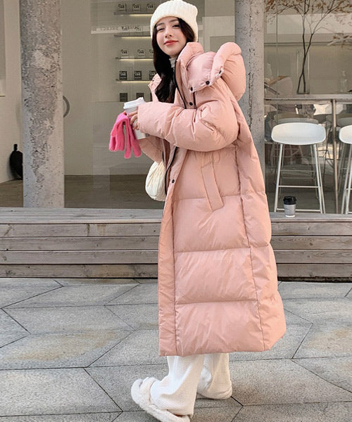 フード付きロングダウンジャケット / 15520