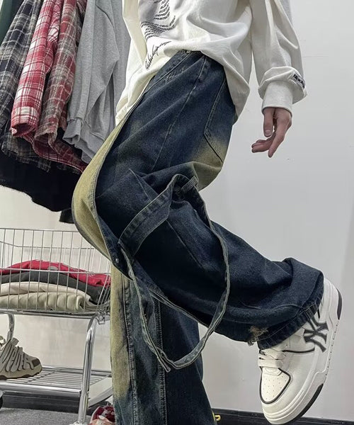 サイドベルトデニムパンツ / 15737