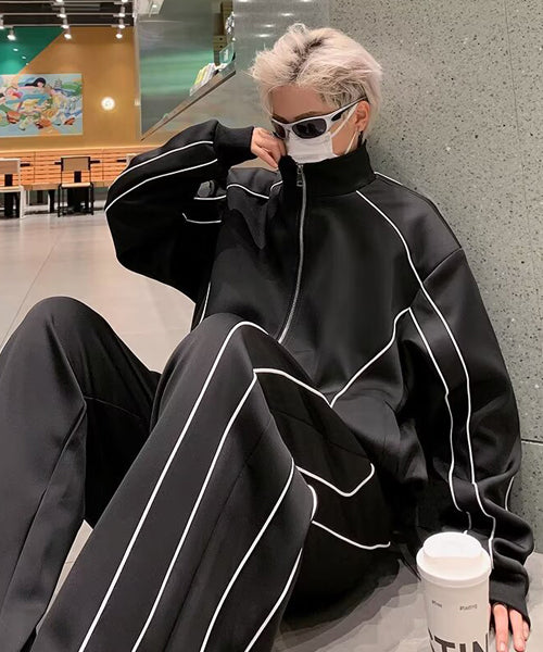 パイピングトラックジャケット＆パンツ セットアップ / 15546