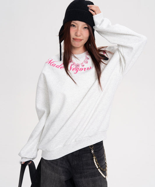 レタープリントスウェット/14037