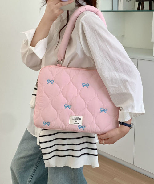 リボン刺繍PCバッグ タブレットケース / 15835