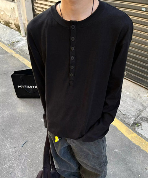 ヘンリーネックロンT / 15664