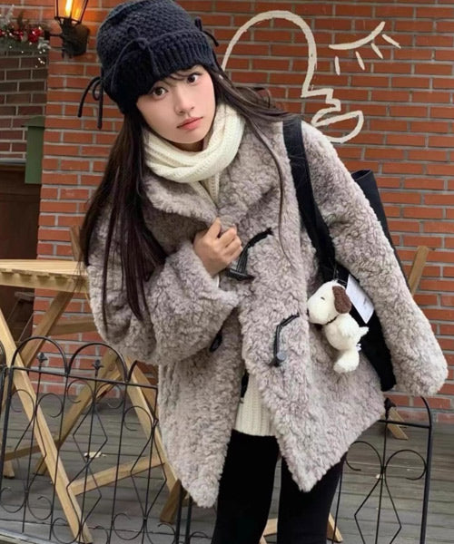 フェイクファーダッフルコート / 15410