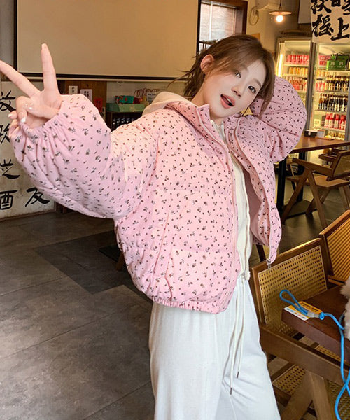 小花柄ダウンジャケット / 15294