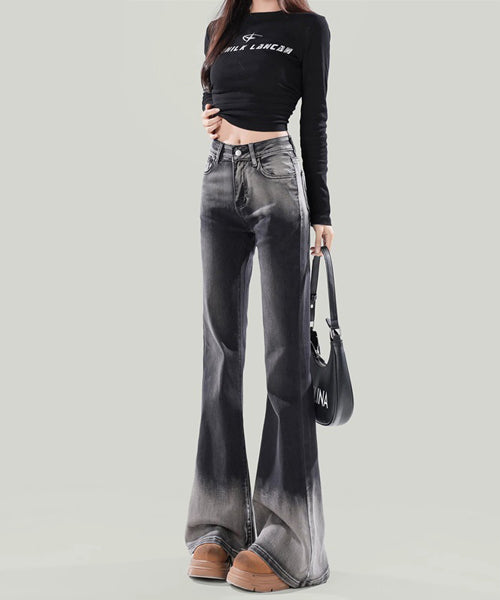 グラデーションフレアデニムパンツ / 15587