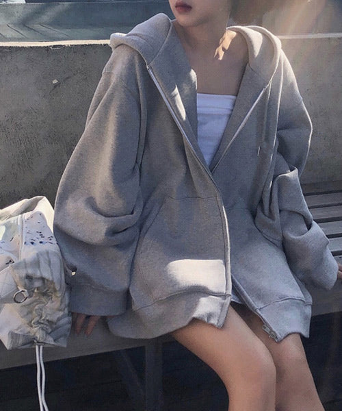 裏起毛ジップパーカー / 15177