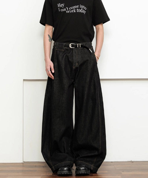 カーブワイドデニムパンツ / 15085