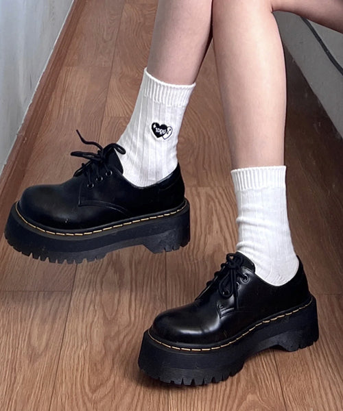 レースアップ厚底シューズ / 15283